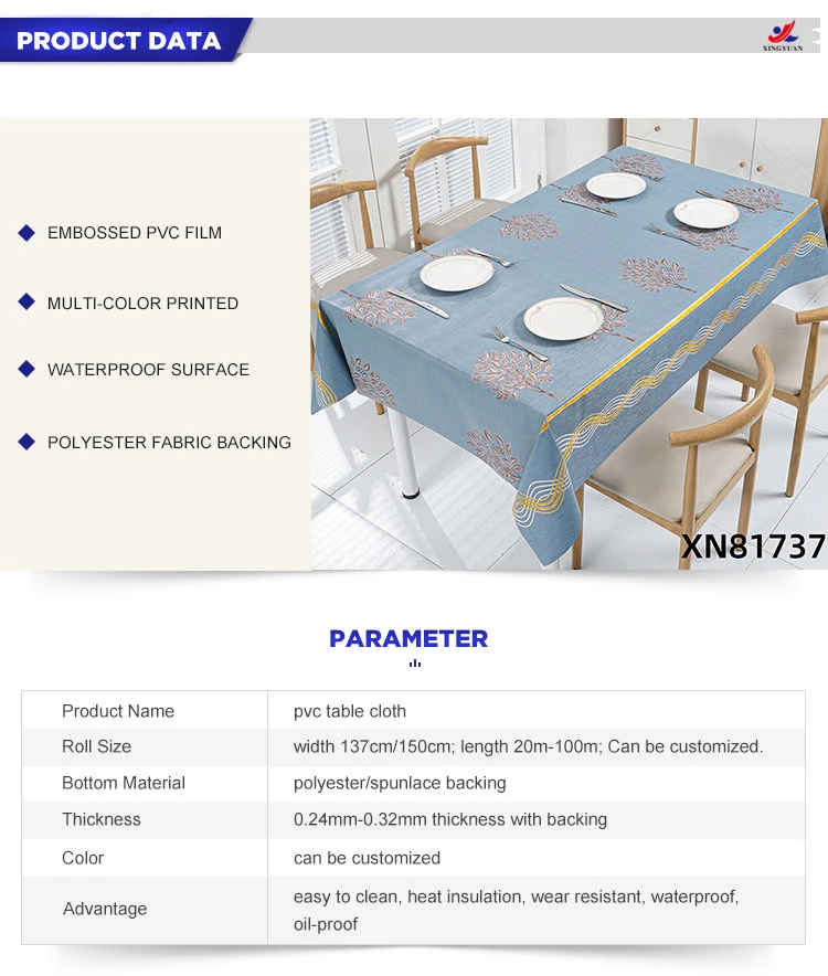 Hand Made Dining Fancy 3D Flower Stain Resistant Polyester Table Covers