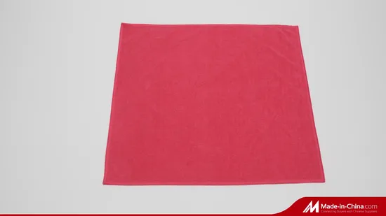 250GSM 40*40cm chiffon de nettoyage en microfibre cuisine ménage lavage de voiture salle de bain plat propre