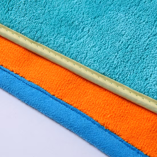Serviette de séchage en Microfibre pour voiture, chiffon de nettoyage en Microfibre, 40x40cm, 60x90cm, 1200g/m², vente en gros